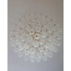 Sale Pamono Polyhedron Murano Glass in Opalino Color by Simoeng for Simoeng