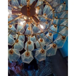 Sale Pamono Polyhedron Murano Glass in Opalino Color by Simoeng for Simoeng