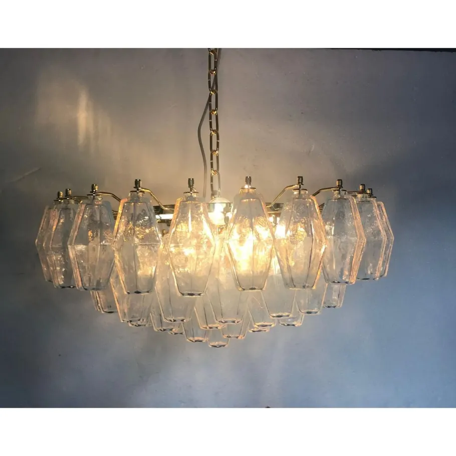 Sale Pamono Polyhedron Murano Glass in Opalino Color by Simoeng for Simoeng