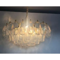 Sale Pamono Polyhedron Murano Glass in Opalino Color by Simoeng for Simoeng