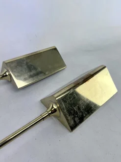 Sale Pamono Postmodern Articulated Brass Wall Lamps from Baulmann Leuchten, Germany, 1980s, Set of 2