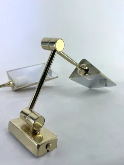 Sale Pamono Postmodern Articulated Brass Wall Lamps from Baulmann Leuchten, Germany, 1980s, Set of 2