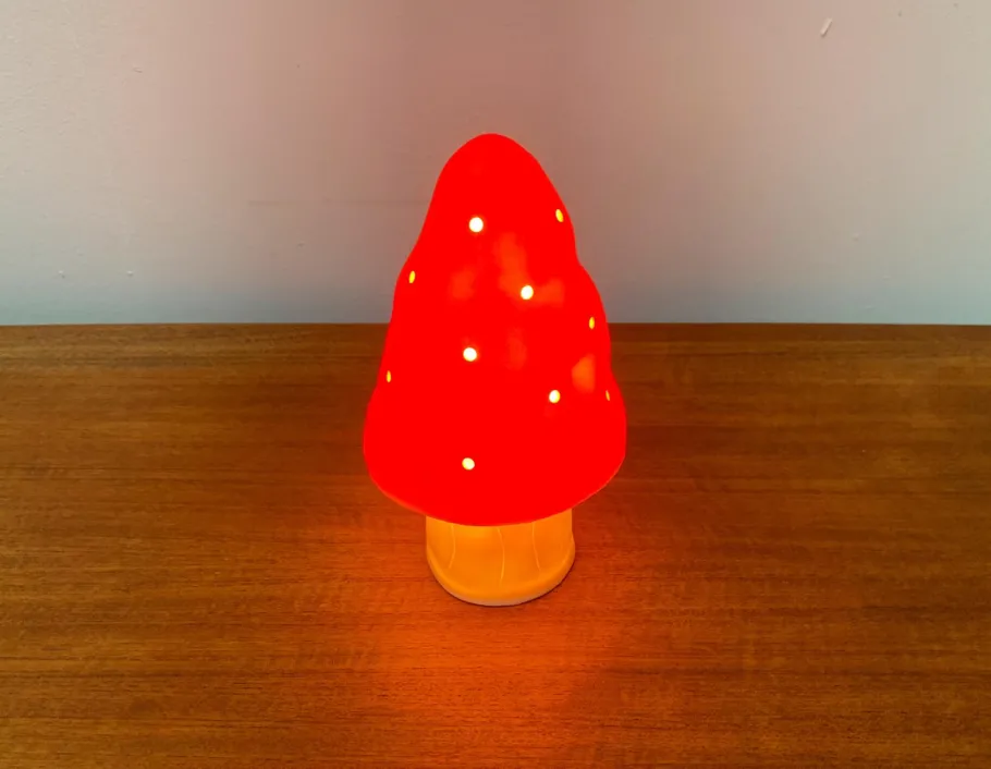 Best Pamono Postmodern German Plastic Mushroom Table Lamp from Heico