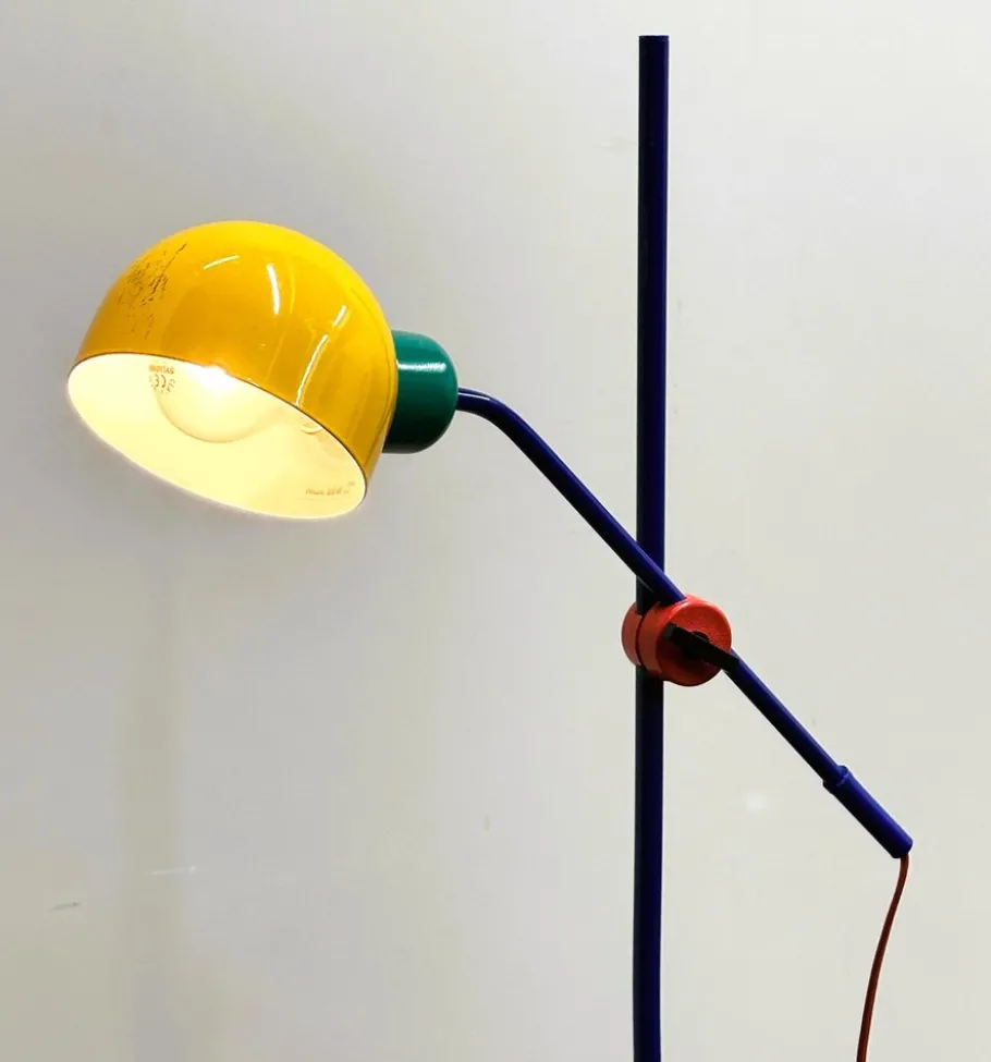 Best Pamono Postmodern Multicolor Metal Floor Lamp from Veneta Lumi, Italy, 1980s