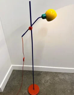 Best Pamono Postmodern Multicolor Metal Floor Lamp from Veneta Lumi, Italy, 1980s