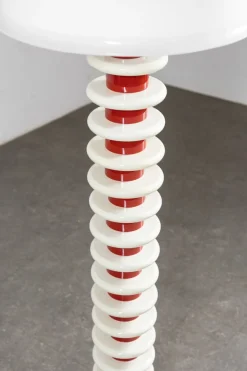 Online Pamono Postmodern Red & White Floor Lamp, 1970s