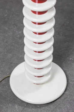 Online Pamono Postmodern Red & White Floor Lamp, 1970s