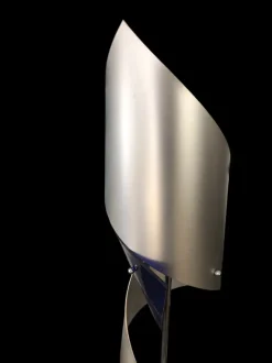 Clearance Pamono Postmodern Sculptural Table Lamp in Blue Glass attributed to Peter Greenwood, 1989