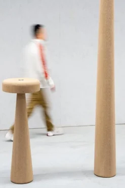 Clearance Pamono Printed Nature Econit Wood 345 Floor Lamp by Harry Thaler