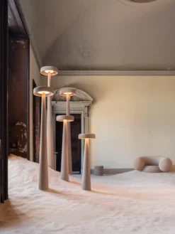 Clearance Pamono Printed Nature Econit Wood 345 Floor Lamp by Harry Thaler