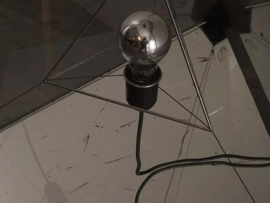 Best Pamono Prototype Tetrahedron Lamp by Van Nieuwenborg & Wegman, 1979