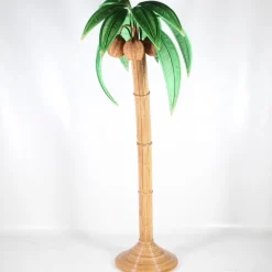 Online Pamono Rattan Coconut Tree Floor Lamp, 2000s