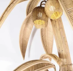 New Pamono Rattan Floor Lamp, 1990s