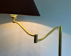 Pamono Reading Lamp with Brass Claw Feet by Maison Jansen