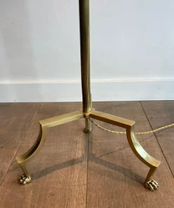 Pamono Reading Lamp with Brass Claw Feet by Maison Jansen