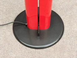 Online Pamono Red and Black Metal Megaron Floor Lamp by G. Frattini for Artemide, 1980s