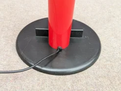 Online Pamono Red and Black Metal Megaron Floor Lamp by G. Frattini for Artemide, 1980s