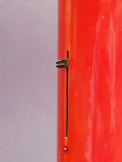 Online Pamono Red and Black Metal Megaron Floor Lamp by G. Frattini for Artemide, 1980s