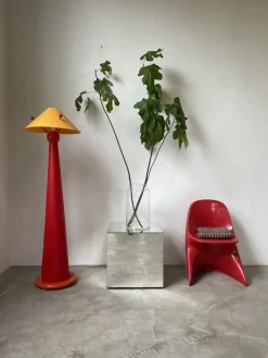 Pamono Red Pop Floor Lamp, 1980s