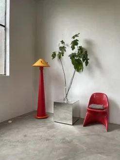 Pamono Red Pop Floor Lamp, 1980s