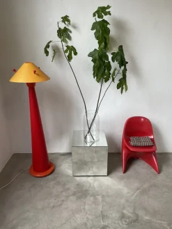 Pamono Red Pop Floor Lamp, 1980s