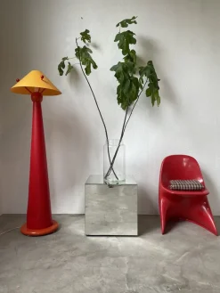 Pamono Red Pop Floor Lamp, 1980s