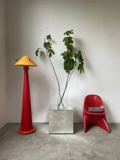 Pamono Red Pop Floor Lamp, 1980s