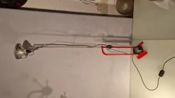 Best Pamono Red Toio Floor Lamp by Achille and Pier Giacomo Castiglioni for Flos, 1980s