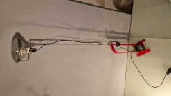 Best Pamono Red Toio Floor Lamp by Achille and Pier Giacomo Castiglioni for Flos, 1980s