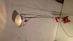 Best Pamono Red Toio Floor Lamp by Achille and Pier Giacomo Castiglioni for Flos, 1980s