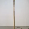 Outlet Pamono Regency Model 2517-1-P1 Torchiere Floor Lamp in Brass and Venetian Glass from Holtkotter, 1980s