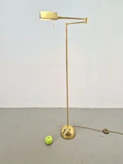 Pamono Regency Style Brass Floor Lamp from Sölken Leuchten, 1970s