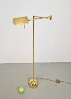 Pamono Regency Style Brass Floor Lamp from Sölken Leuchten, 1970s