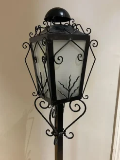 Online Pamono Reverberal Wrought Iron Floor Lamp, 1950s