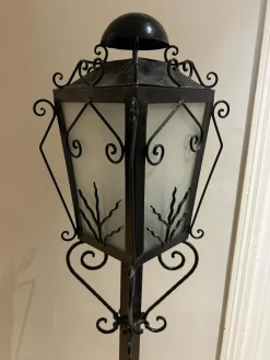 Online Pamono Reverberal Wrought Iron Floor Lamp, 1950s