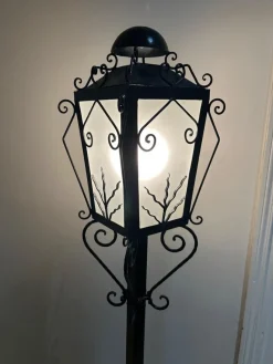 Online Pamono Reverberal Wrought Iron Floor Lamp, 1950s