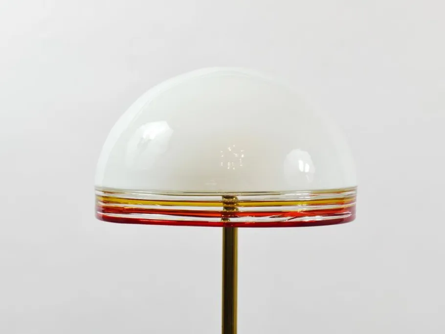 Sale Pamono Roberto Pamio Febo Floor Lamp in Marble, Brass & Murano Glass attributed to Leucos, Italy, 1970s