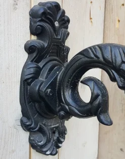 New Pamono Round Cast Iron and Copper Wall Lantern