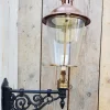 Best Pamono Round Cast Iron and Copper Wall Lantern