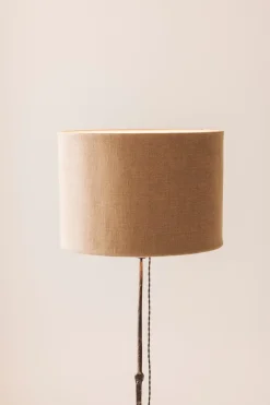 Best Pamono Rustic Wrought Iron Floor Lamp with Tripod Base, France, 1930s