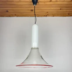 Sale Pamono Samanta Pendant Lamp in Murano Glass attributed to Roberto Pamio for Leucos, Italy, 1970s