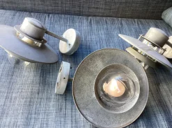 Clearance Pamono Scandinavian Garden Outside Lamps from Massive, Set of 3