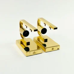 Sale Pamono Scandinavian Glass and Brass Leaf Wall Lights by Carl Fagerlund for Orrefors, 1960s, Set of 2