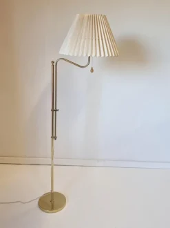 Clearance Pamono Scandinavian Mid-Century Modern Model G-132 Adjustable Floor Lamp in Brass from Bergboms