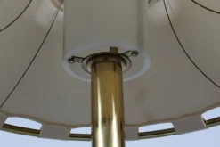 Hot Pamono Scandinavian Modern Anna Floor Lamp with Brass Stem with Canvas Shade by Anna Ehrner for Atelje Lyktan, Sweden, 1970s