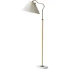 Sale Pamono Scandinavian Modern Brass Floor Lamp attributed to Bent Karlby for Lyfa, Denmark, 1940s
