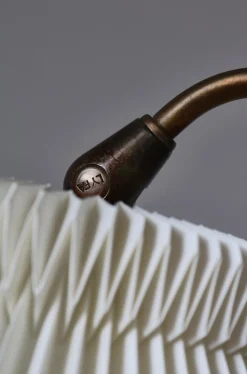 Sale Pamono Scandinavian Modern Brass Floor Lamp attributed to Bent Karlby for Lyfa, Denmark, 1940s