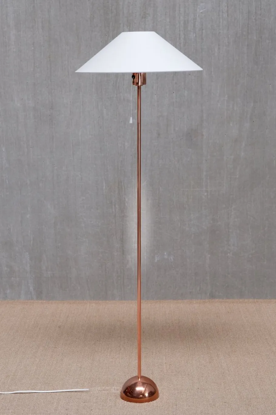 Sale Pamono Scandinavian Modern Copper G01 Floor Lamp from Bergboms, Sweden, 1960s