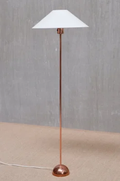 Sale Pamono Scandinavian Modern Copper G01 Floor Lamp from Bergboms, Sweden, 1960s