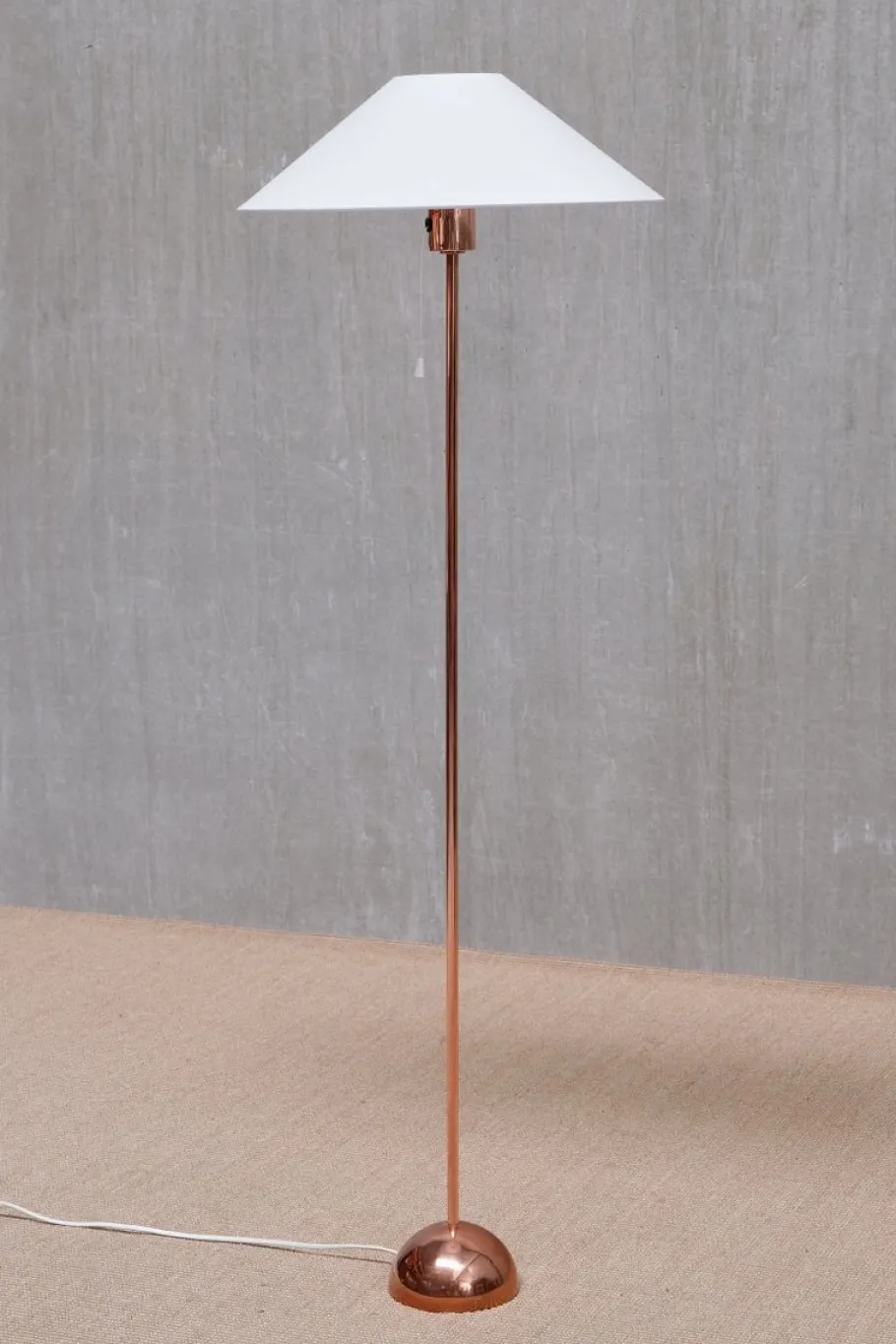 Sale Pamono Scandinavian Modern Copper G01 Floor Lamp from Bergboms, Sweden, 1960s